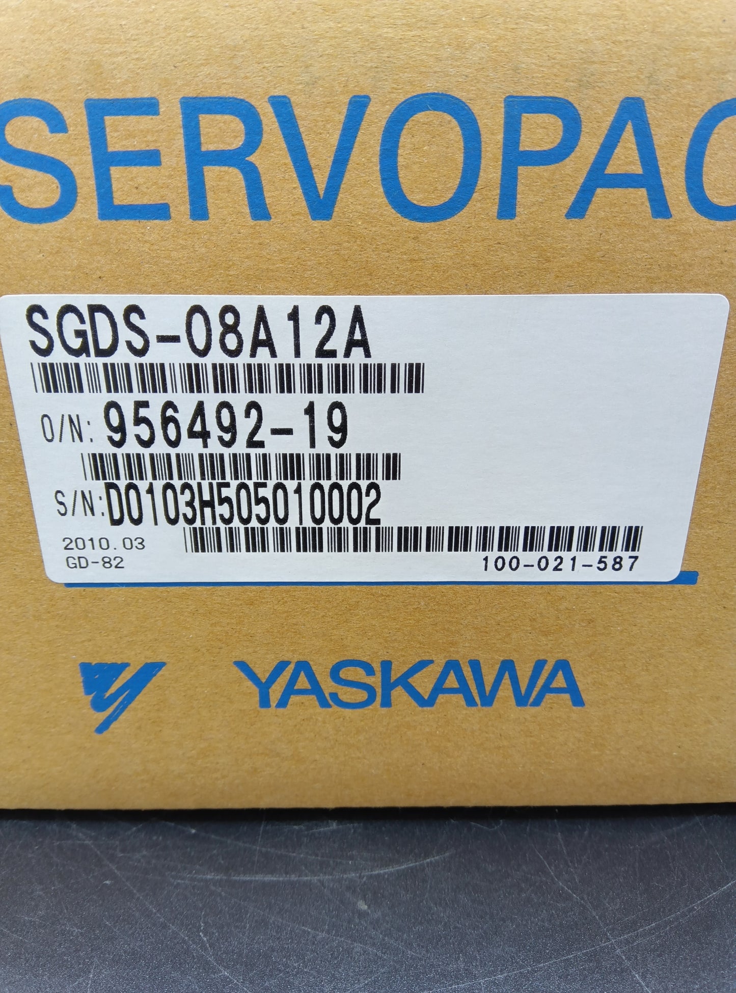 安川電機 SGDS-08A12A サーボパック YASKAWA